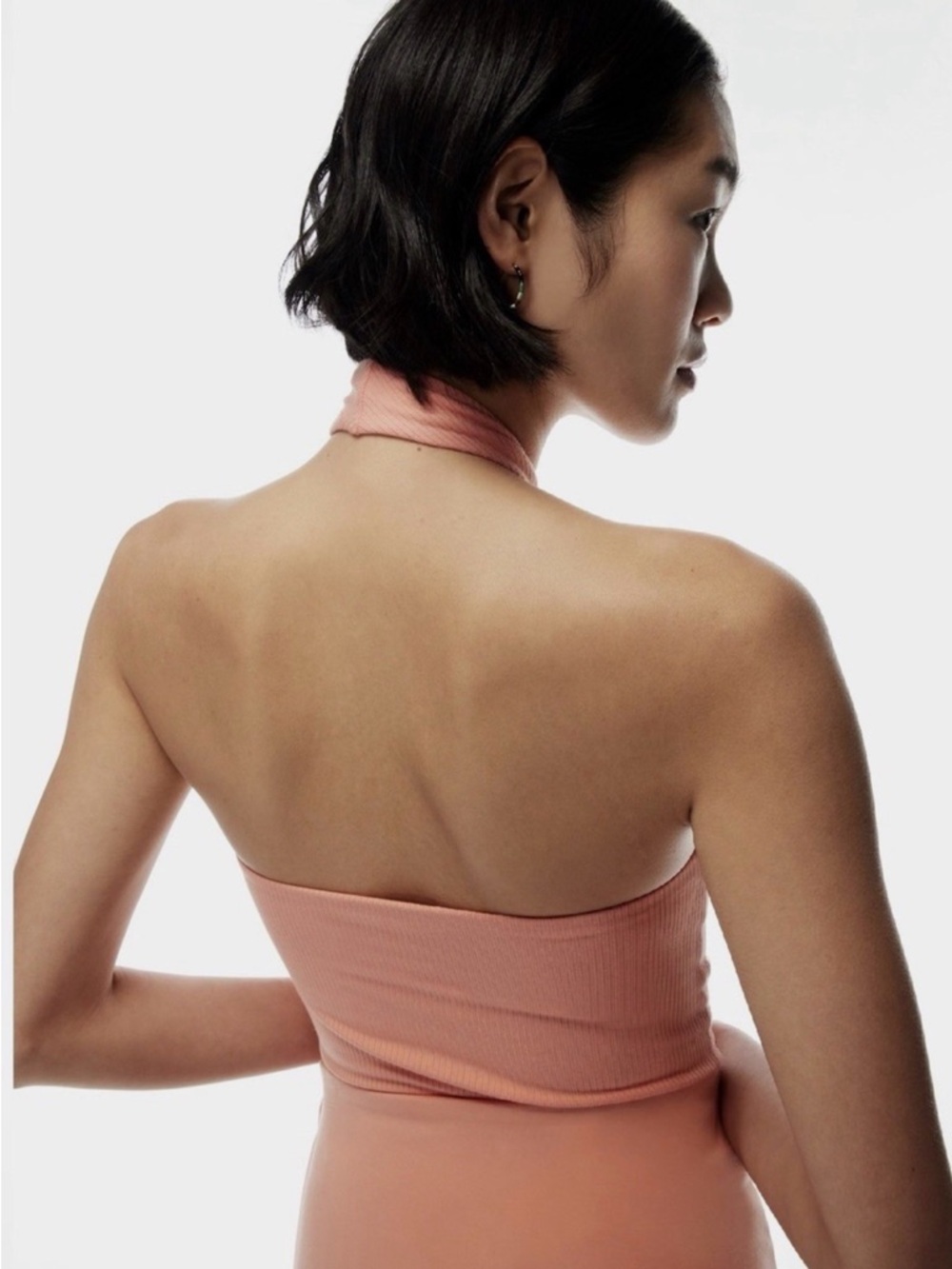 Wilfred ARITZIA Cross-front halter top in pink